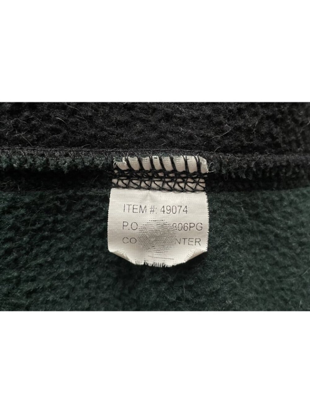 Vintage 90s Alaska Polar Fleece Vest Chest Patch Men’s L Alaska Green GORP - Picture 9 of 10